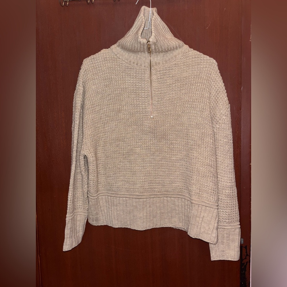 White Birch Cream Turtleneck Sweater